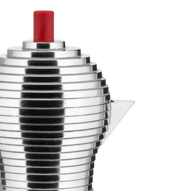 Cafetera de aluminio fundido de Michele De Lucchi Pulcina Alessi (apta inducción)
