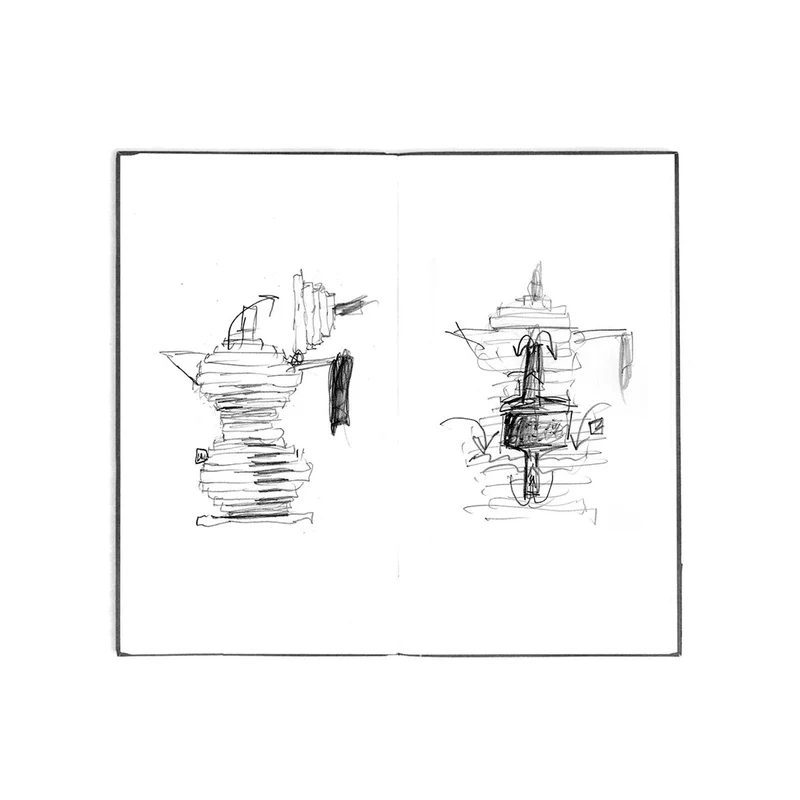 Cafetera de aluminio fundido de Michele De Lucchi Pulcina Alessi (apta inducción)