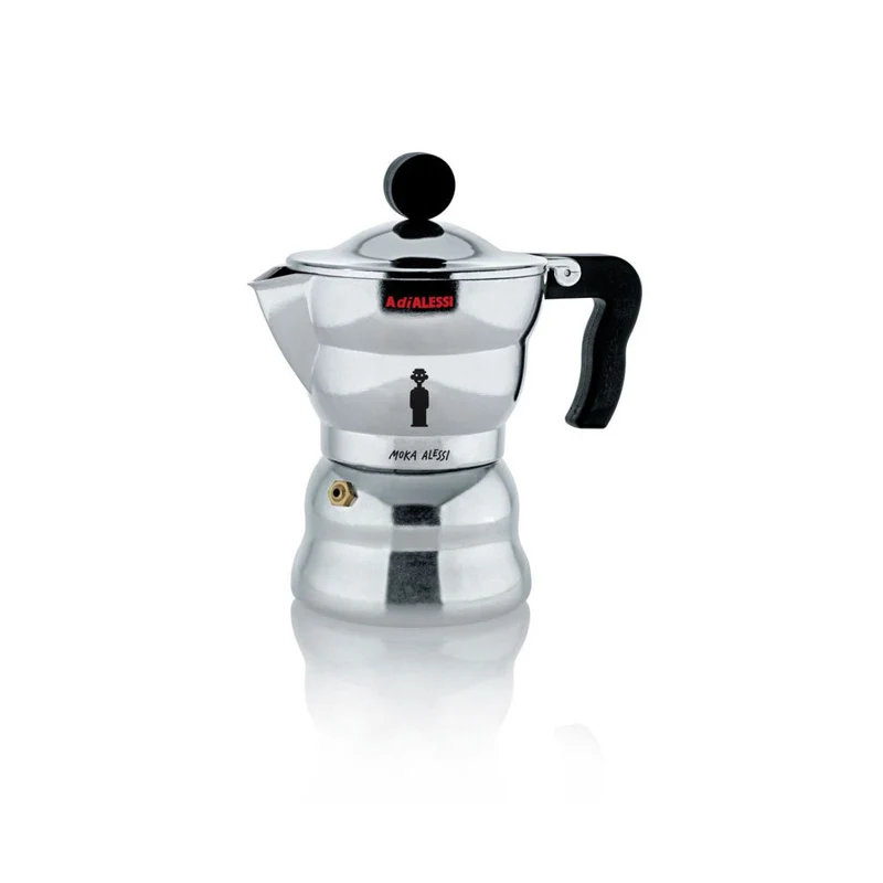 Cafetera de aluminio fundido Moka Alessi