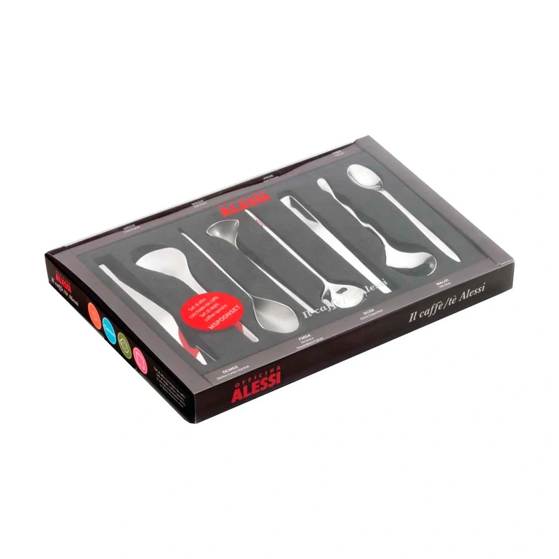 Set de 8 cucharillas de café con diseño Il Caffe Alessi