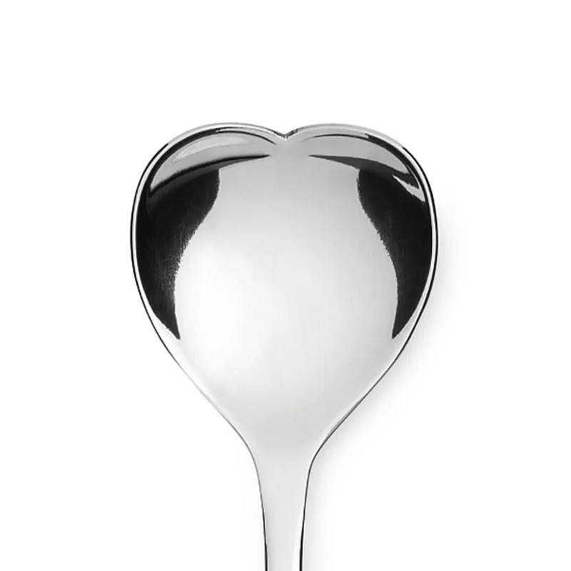 Set de 4 cucharillas de café con forma de corazón Love Caffe Alessi