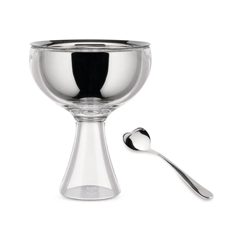 Set de 4 cucharas para helado Big Love Alessi