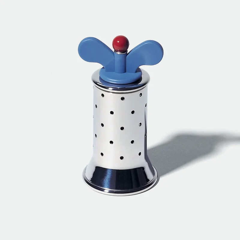 Molinillo de pimienta Becco Blu de acero inoxidable Alessi