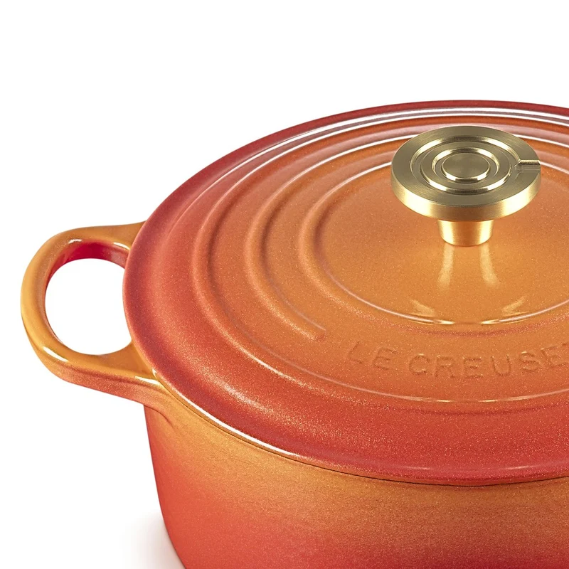 Cocotte Flamme Dorée redonda Ed. Especial Centenario Le Creuset