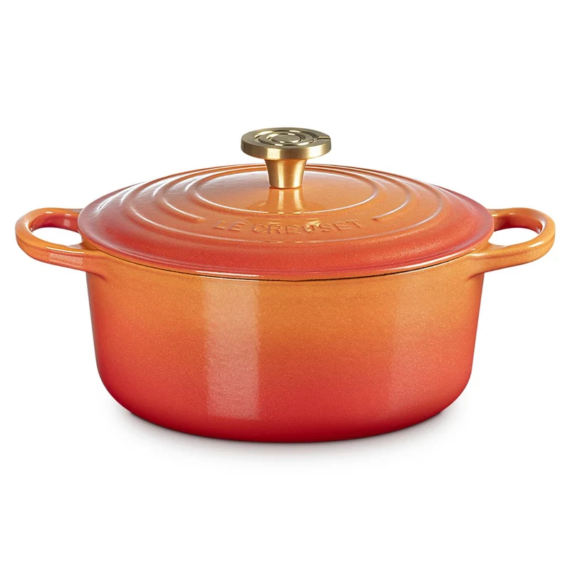 Cocotte Flamme Dorée redonda Ed. Especial Centenario Le Creuset