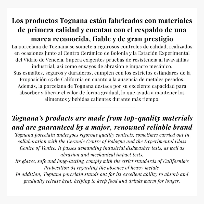 Fuente de porcelana Grace Tognana