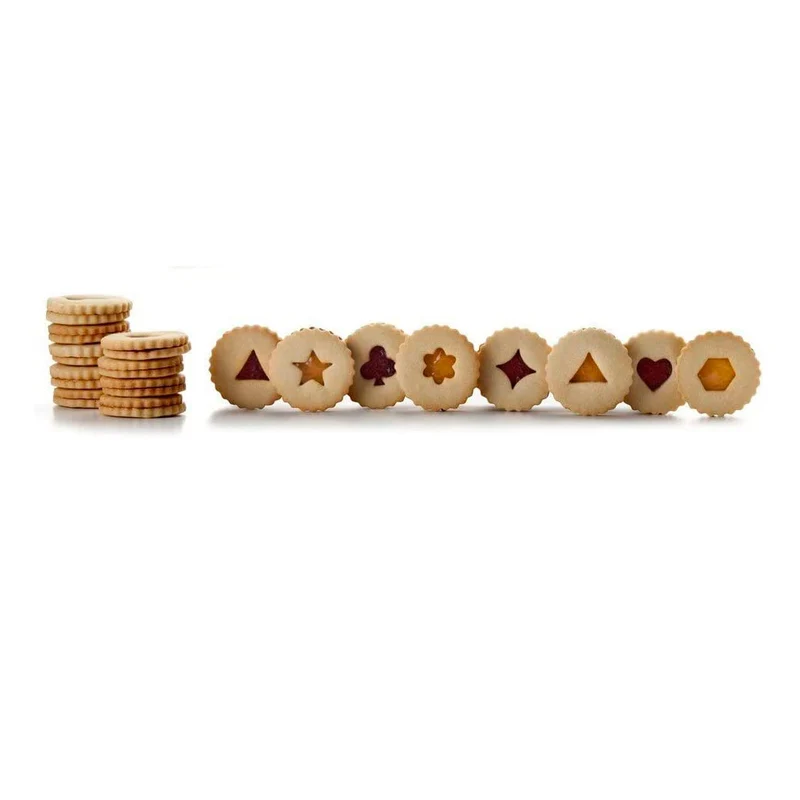 Set 8 cortadores de galletas Linzer de Ibili