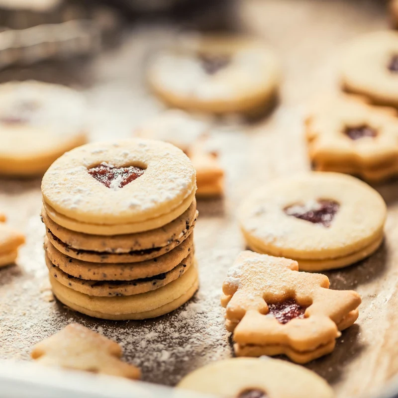 Set 8 cortadores de galletas Linzer de Ibili