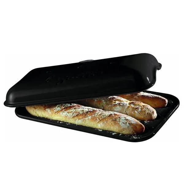 Horno cerámico para baguettes Emile Henry Negro