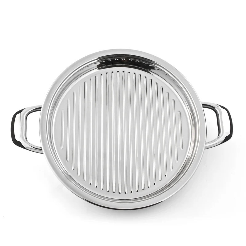 Bistecchiera ad induzione in acciaio inox da 30 cm - Master