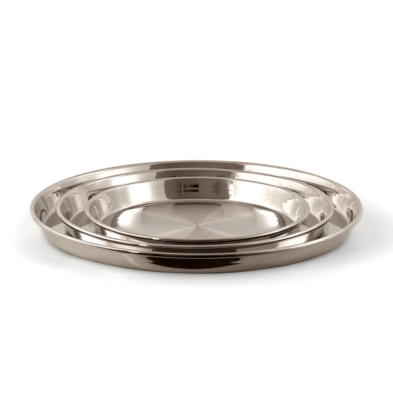 Set teglie basse 3 pezzi in acciaio inox - Master
