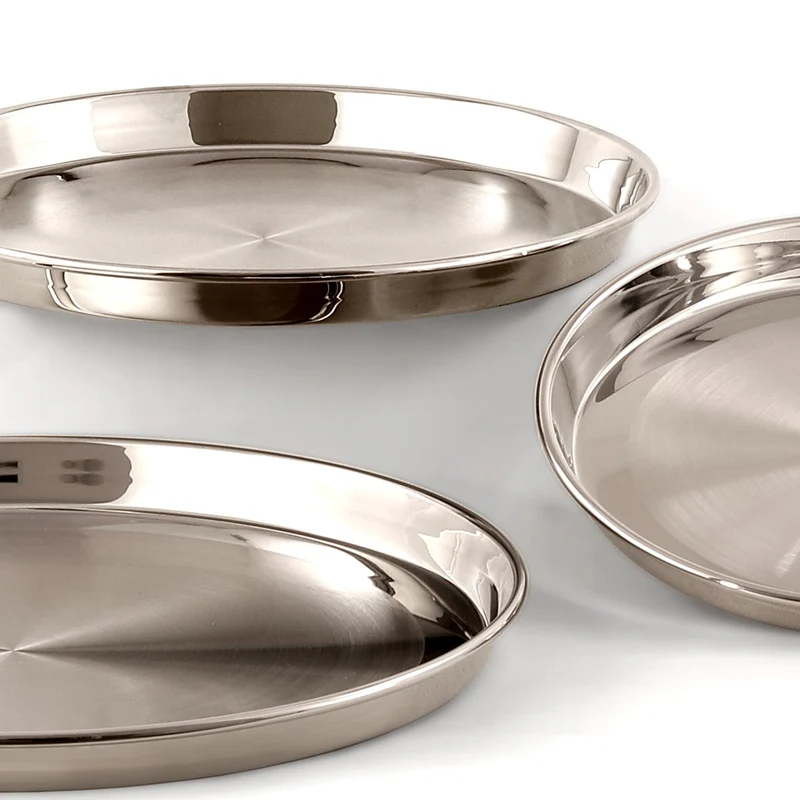 Set teglie basse 3 pezzi in acciaio inox - Master