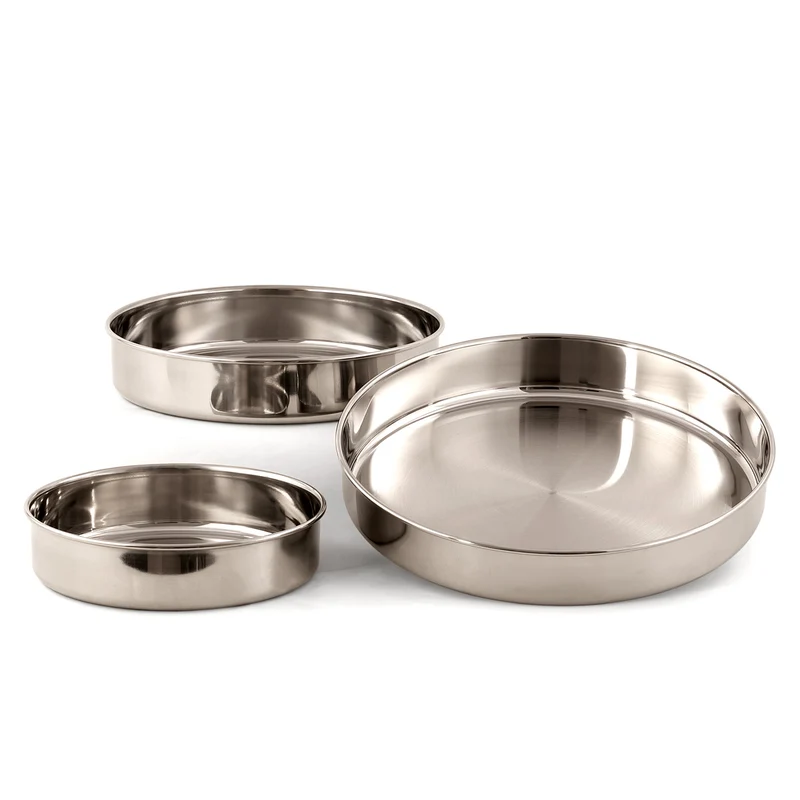 Set tortiere 3 pezzi in acciaio inox - Master
