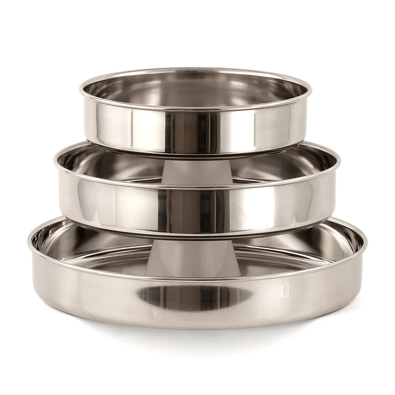 Set tortiere 3 pezzi in acciaio inox - Master