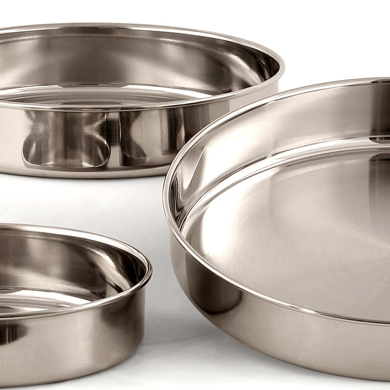 Set tortiere 3 pezzi in acciaio inox - Master