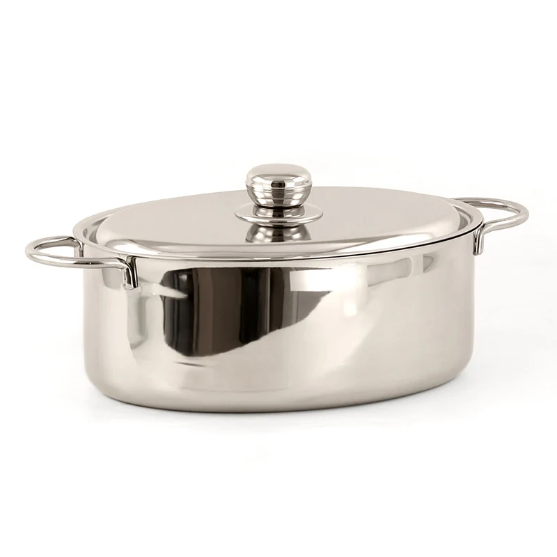 Set lasagnere con casseruola ovale in acciaio inox - Master
