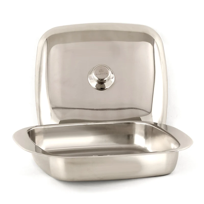 Set lasagnere con casseruola ovale in acciaio inox - Master