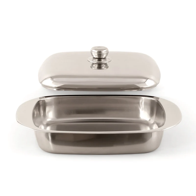 Set lasagnere in acciaio inox con coperchio - Master