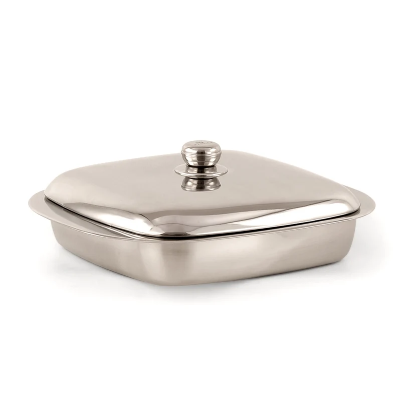 Set lasagnere in acciaio inox con coperchio - Master