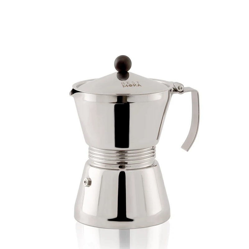 Caffettiera in acciaio inox ad induzione da 6 tazze - Best Moka