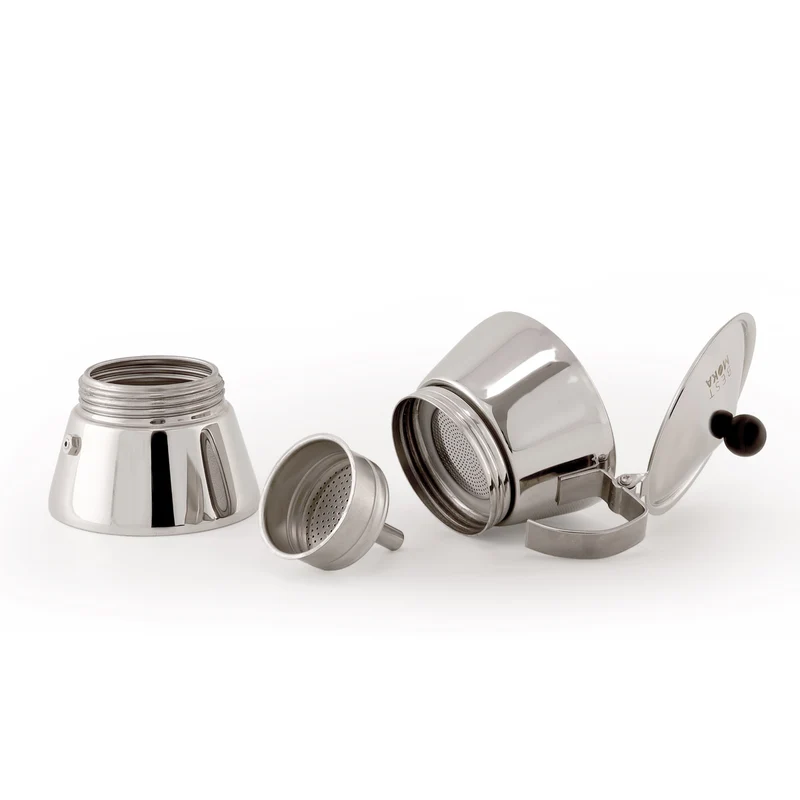 Caffettiera in acciaio inox ad induzione da 6 tazze - Best Moka