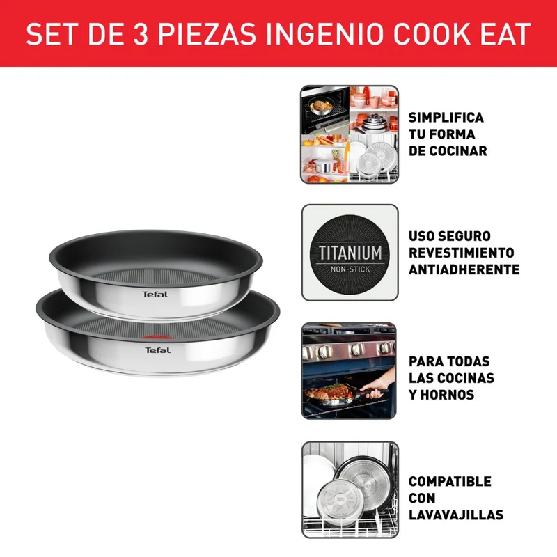 Set de 10 piezas Ingenio Tefal