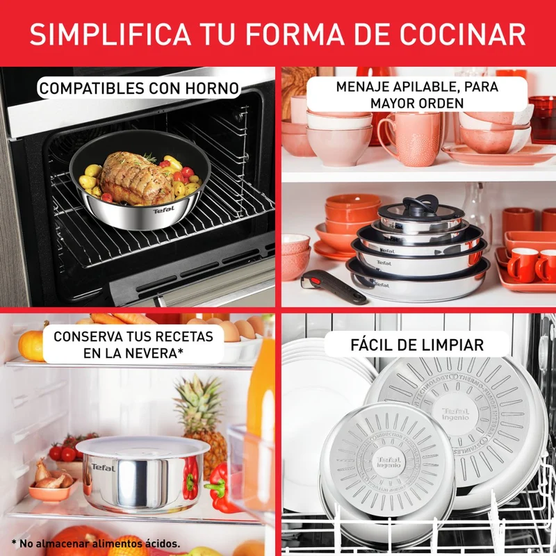 Set de 10 piezas Ingenio Tefal