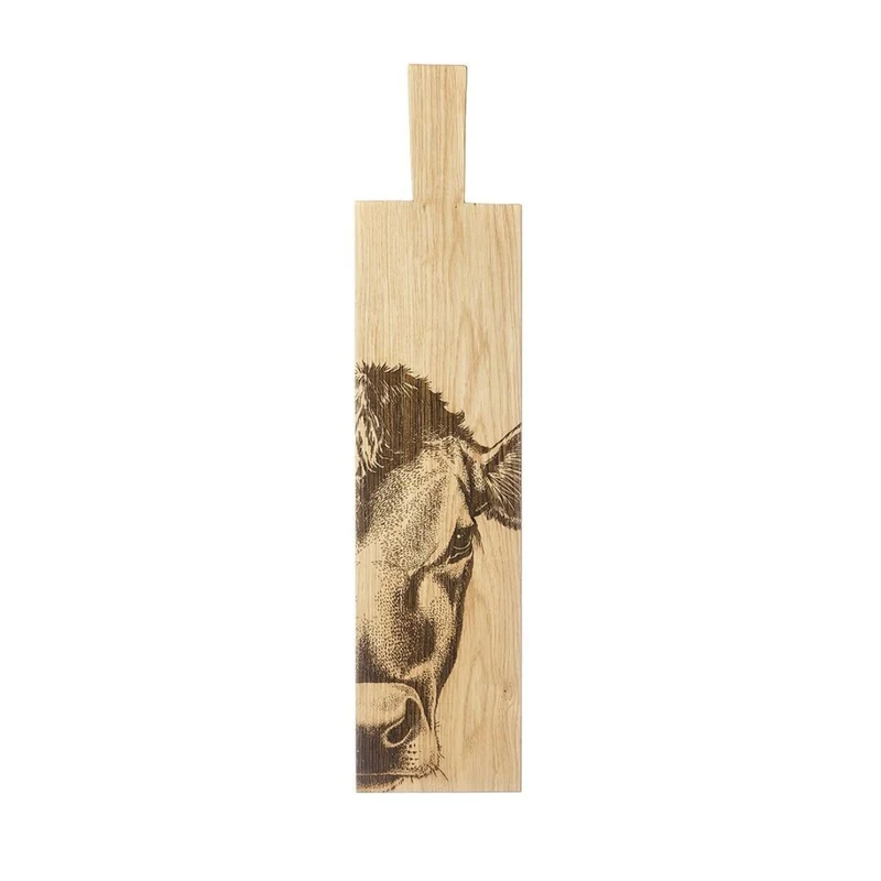 Tabla rectangular para servir y cortar de madera de roble Selbrae