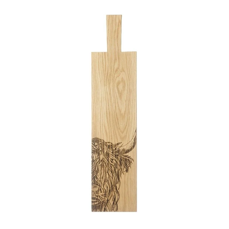Tabla rectangular para servir y cortar de madera de roble Selbrae