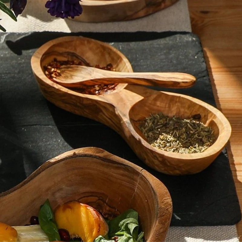 Cuchara para azúcar, especias y salsas de madera de olivo Selbrae