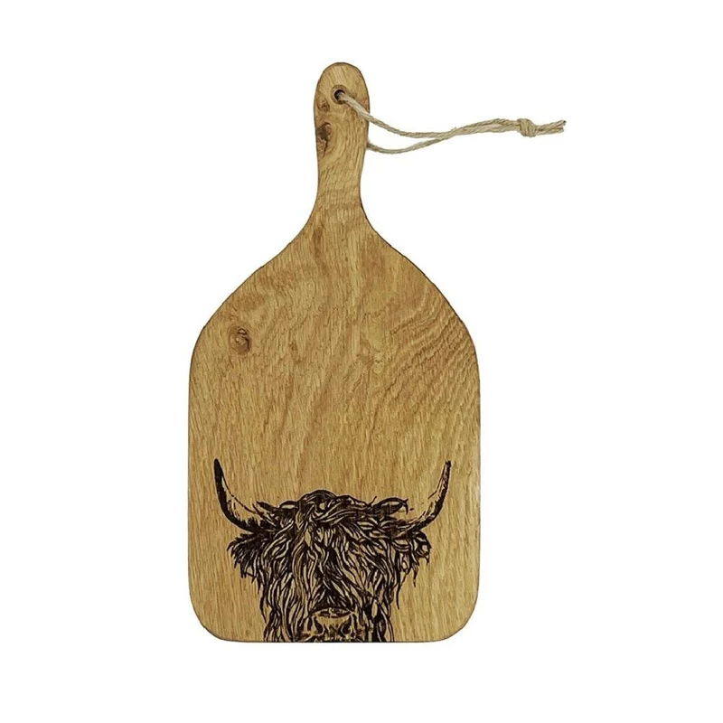 Tabla colgante para cortar y servir de madera de roble Selbrae