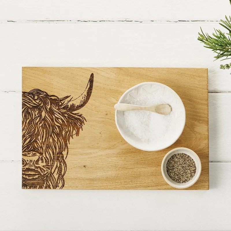 Tabla para servir 30 cm de madera de roble Selbrae