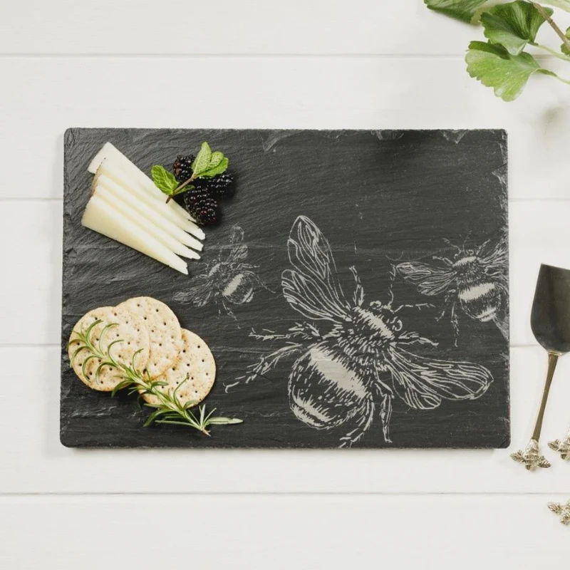 Tabla para quesos y aperitivos de pizarra Selbrae