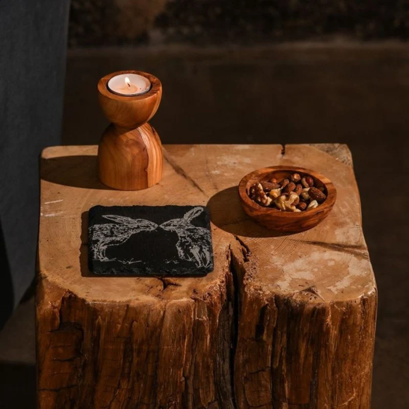 Posavasos individuales de pizarra Selbrae