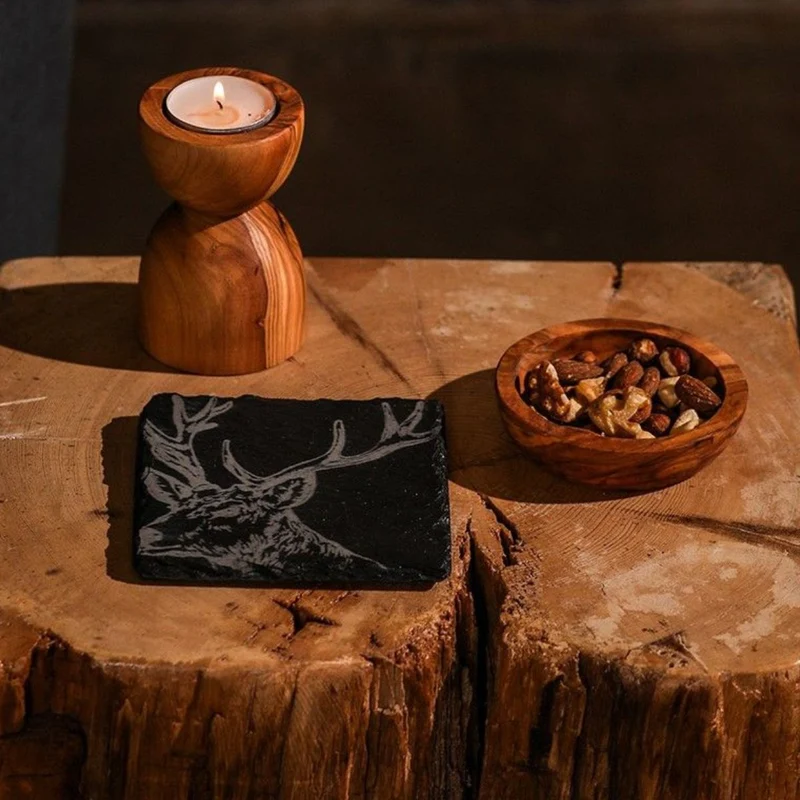 Posavasos individuales de pizarra Selbrae