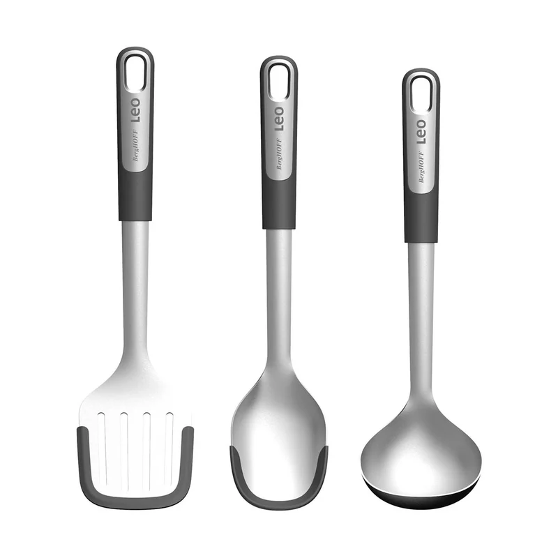 Set de cuchara para servir, cucharón y espátula ranurada de cocina Berghoff