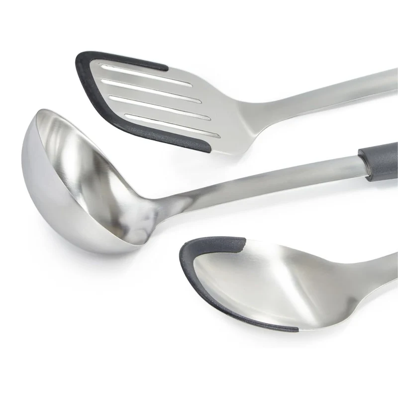 Set de cuchara para servir, cucharón y espátula ranurada de cocina Berghoff