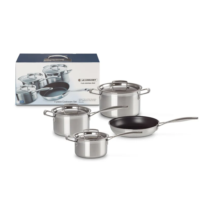 Batería de cocina acero inoxidable 3-PLY Le Creuset