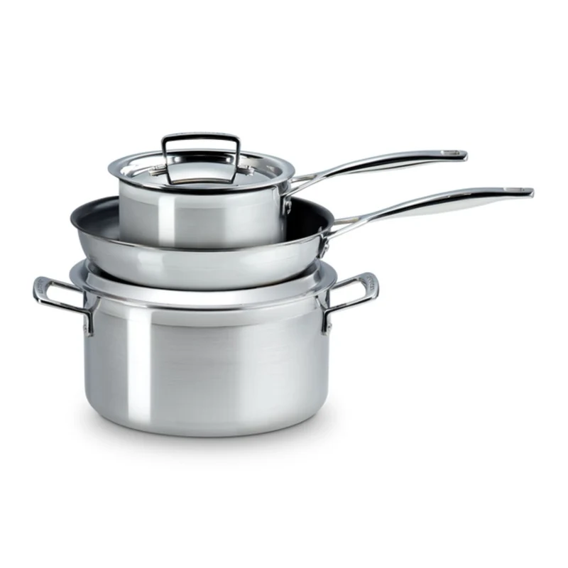 Batería de cocina acero inoxidable 3-PLY Le Creuset