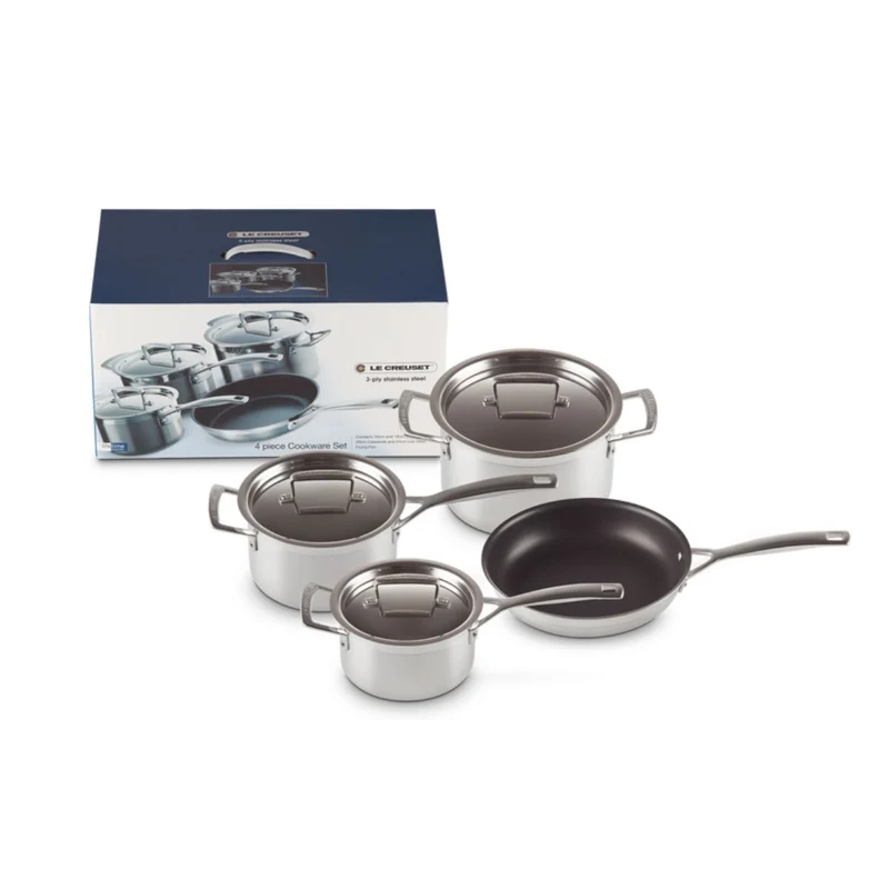 Batería de cocina acero inoxidable 3-PLY Le Creuset