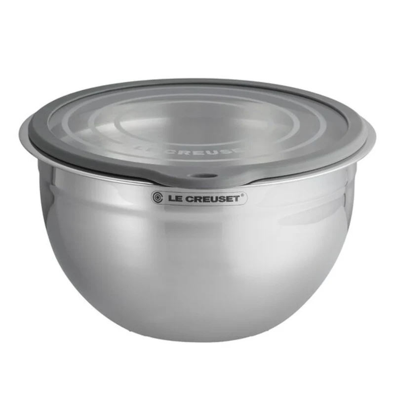 Bol acero inoxidable con tapa de cristal Le Creuset