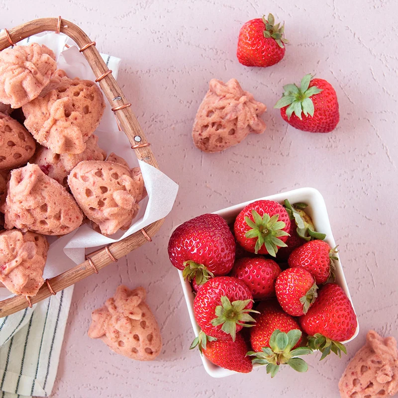 Molde fresas Bitelets Nordic Ware
