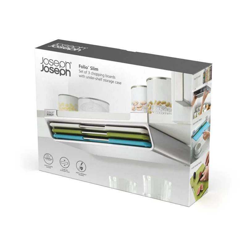 Juego de 3 tablas para cortar bajo estante Folio Joseph Joseph