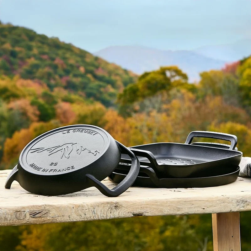 Sartén skillet hierro fundido BBQ Outdoor Le Creuset