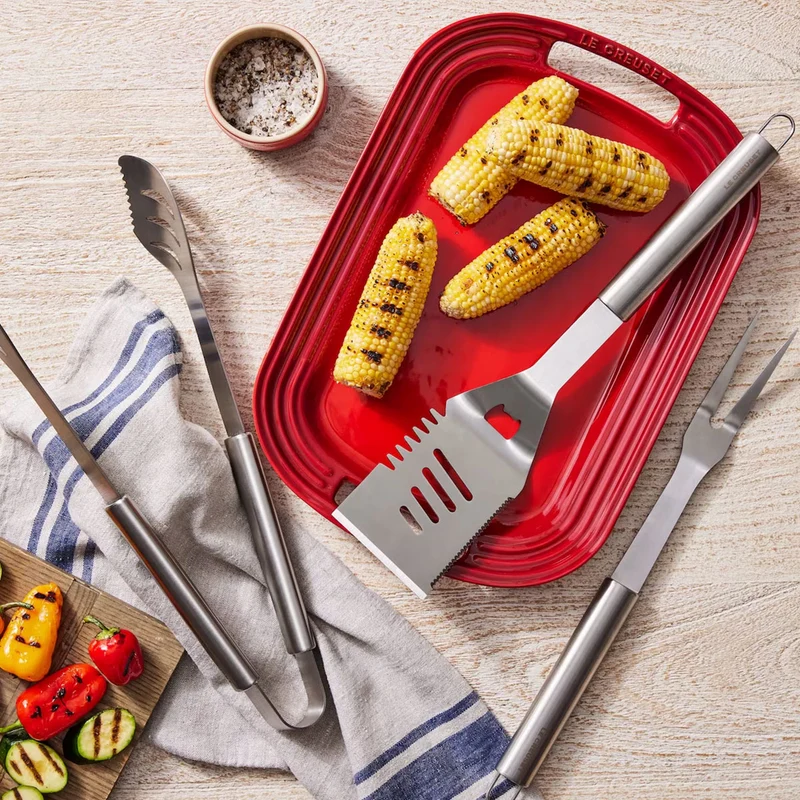 Pinzas acero inox para barbacoa BBQ Outdoor Le Creuset