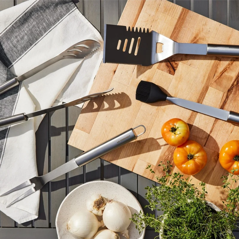 Pinzas acero inox para barbacoa BBQ Outdoor Le Creuset
