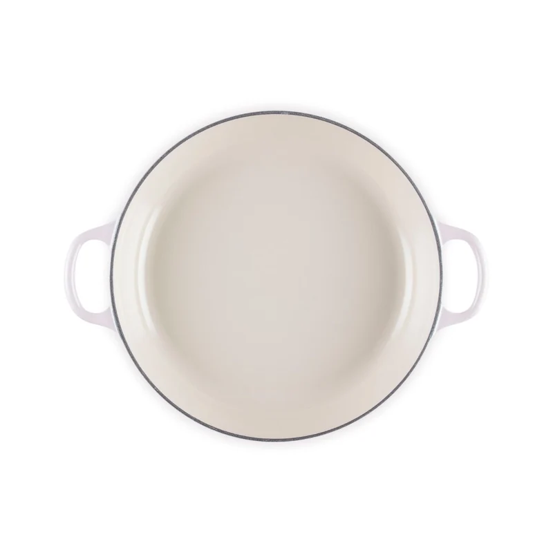 Cocotte baja tipo cacerola de hierro Pétalo Le Creuset