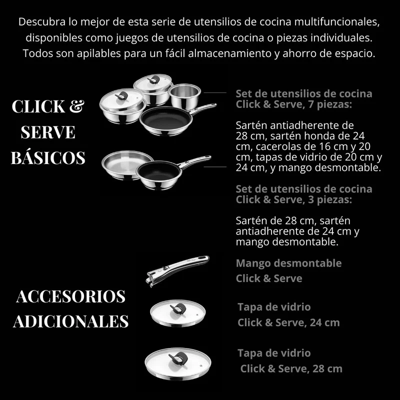 Set de 7 piezas Click & Serve WMF