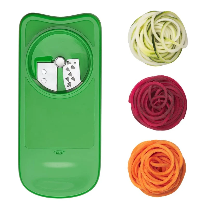 Set espiralizador, rallador y mandolina con contenedor OXO
