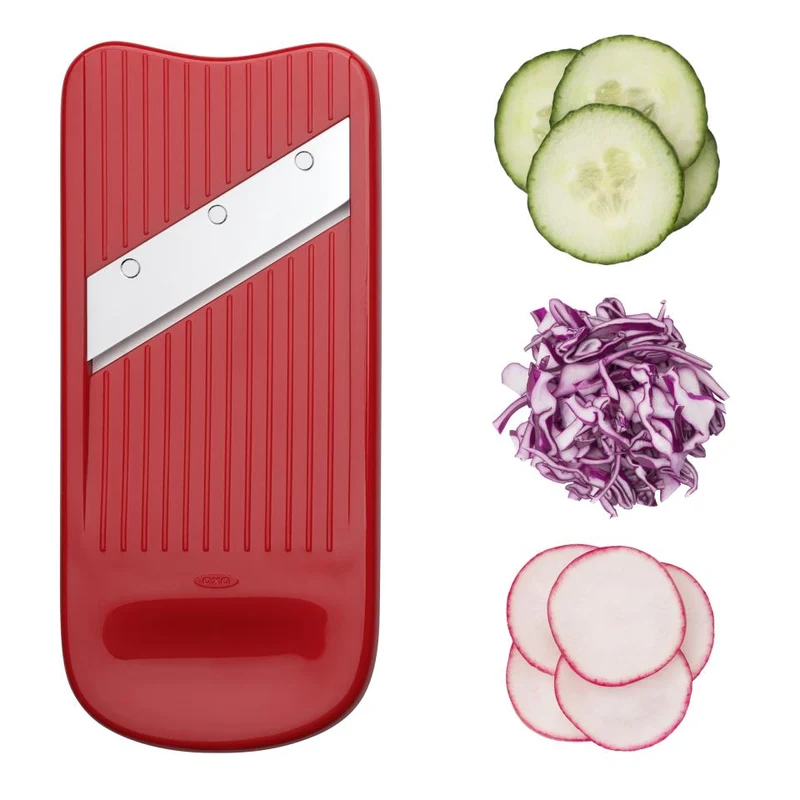 Set espiralizador, rallador y mandolina con contenedor OXO